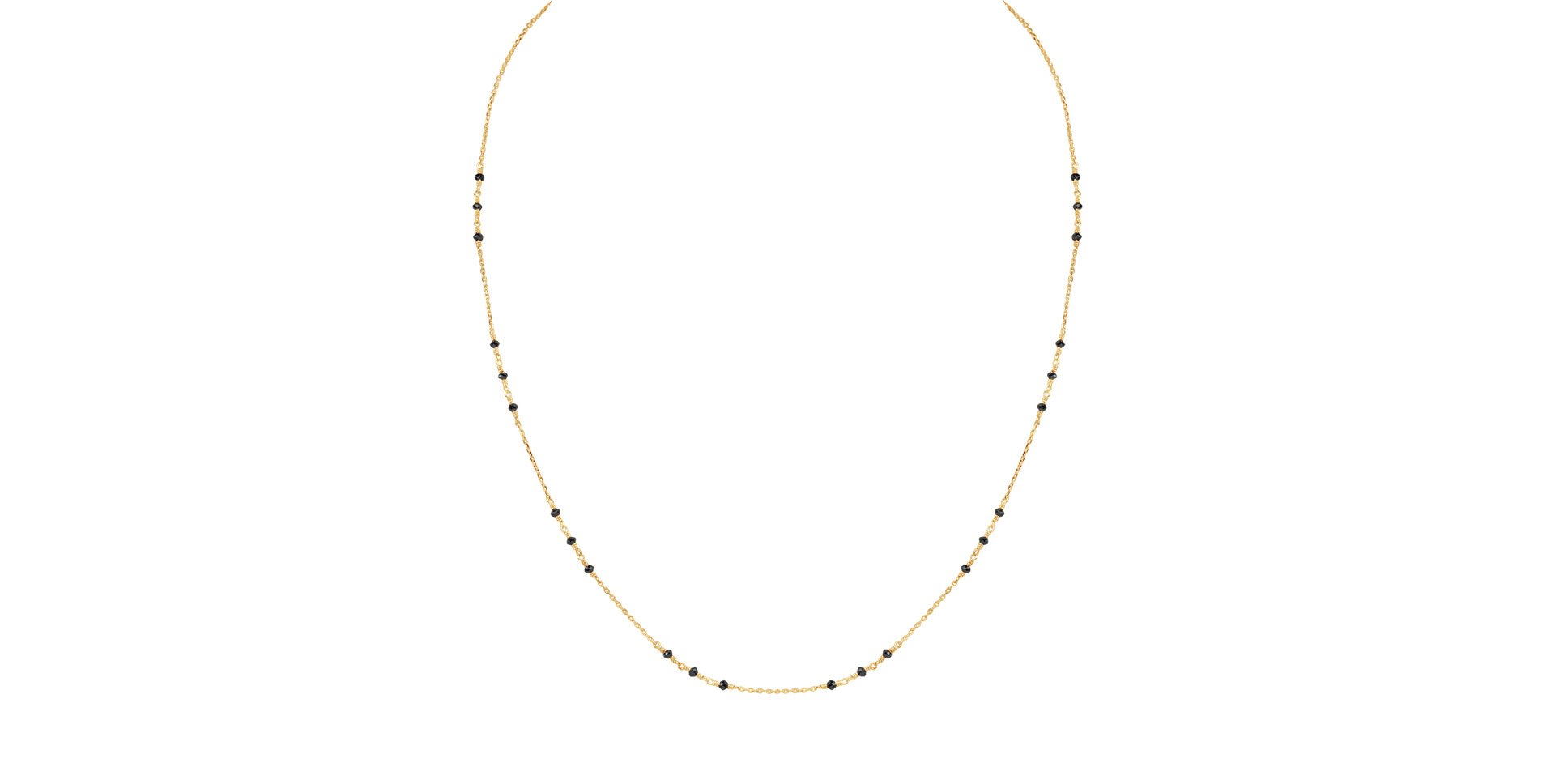 Náhrdelník s čiernymi diamantmi Deep Melody
