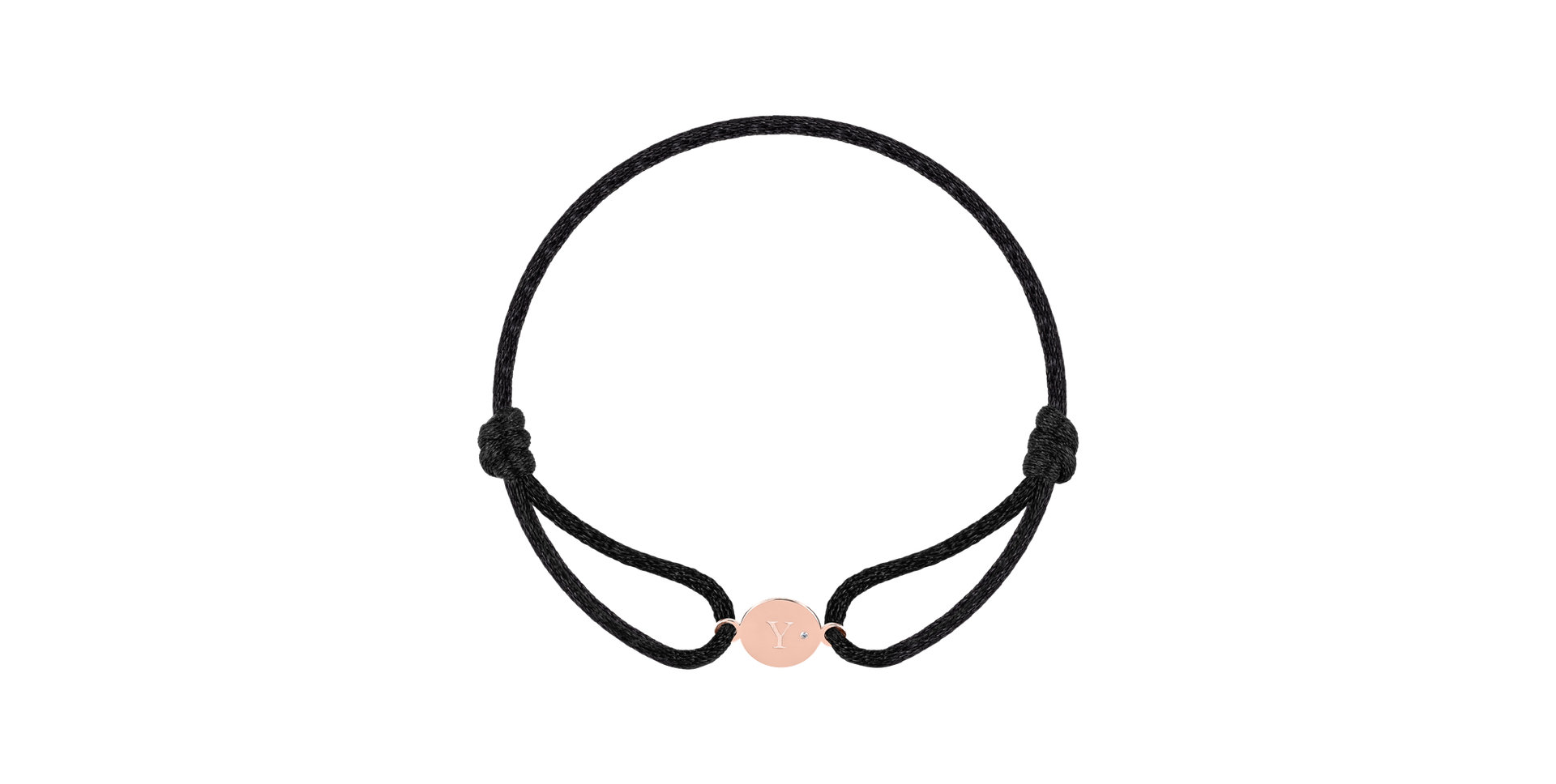 Náramok s diamantom Circle Letter Y