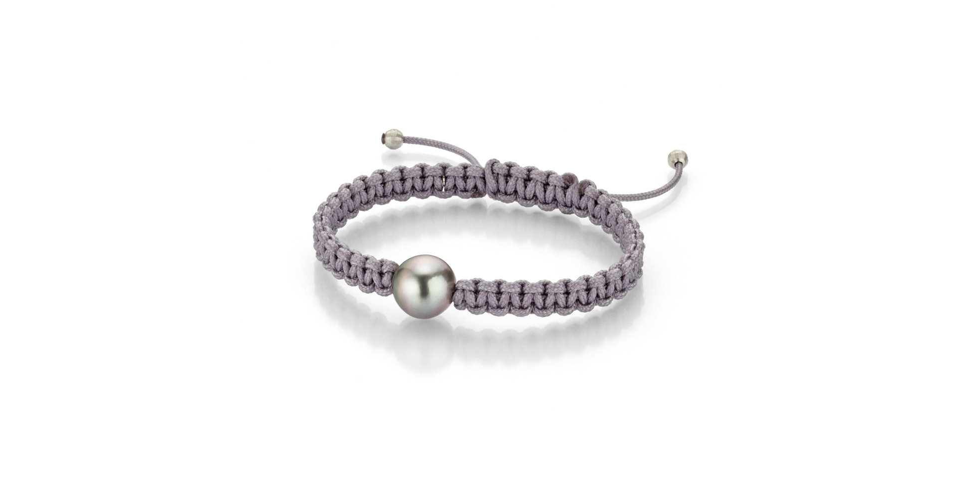 Náramok s morskou striebornou tahitskou perlou Urban