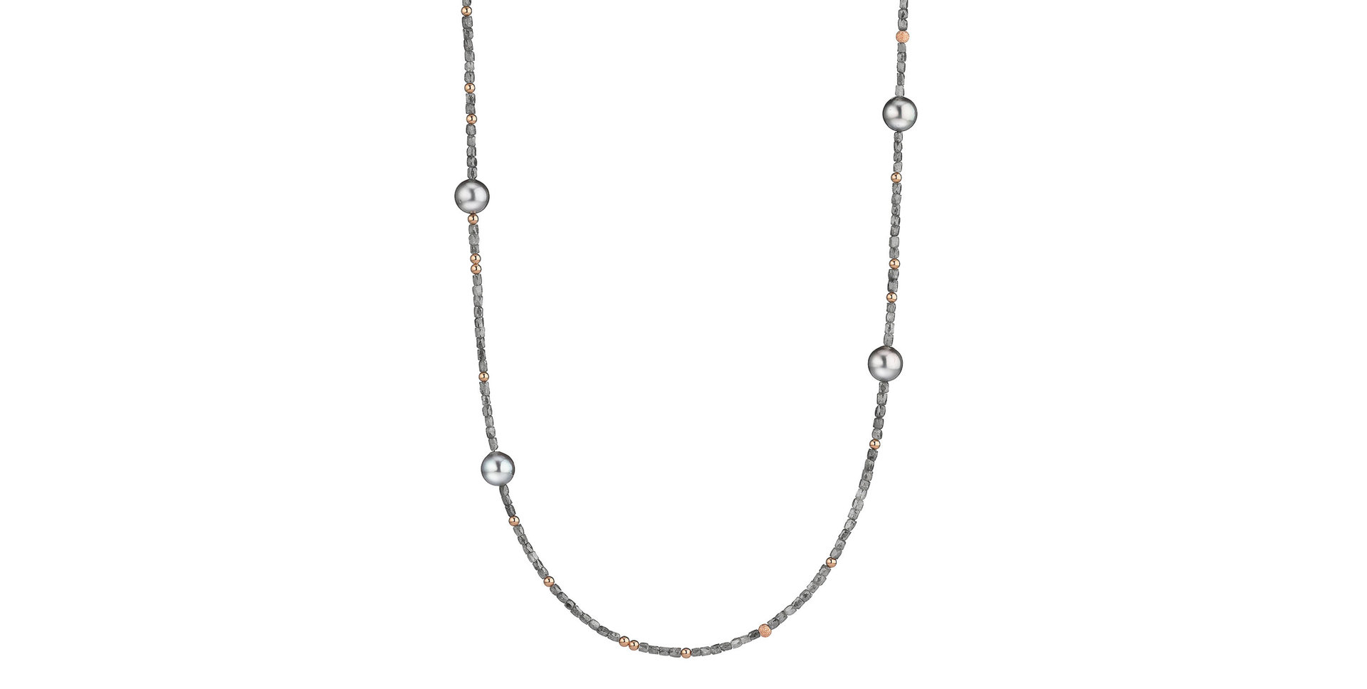 Náhrdelník s diamantmi a perlou Castaway