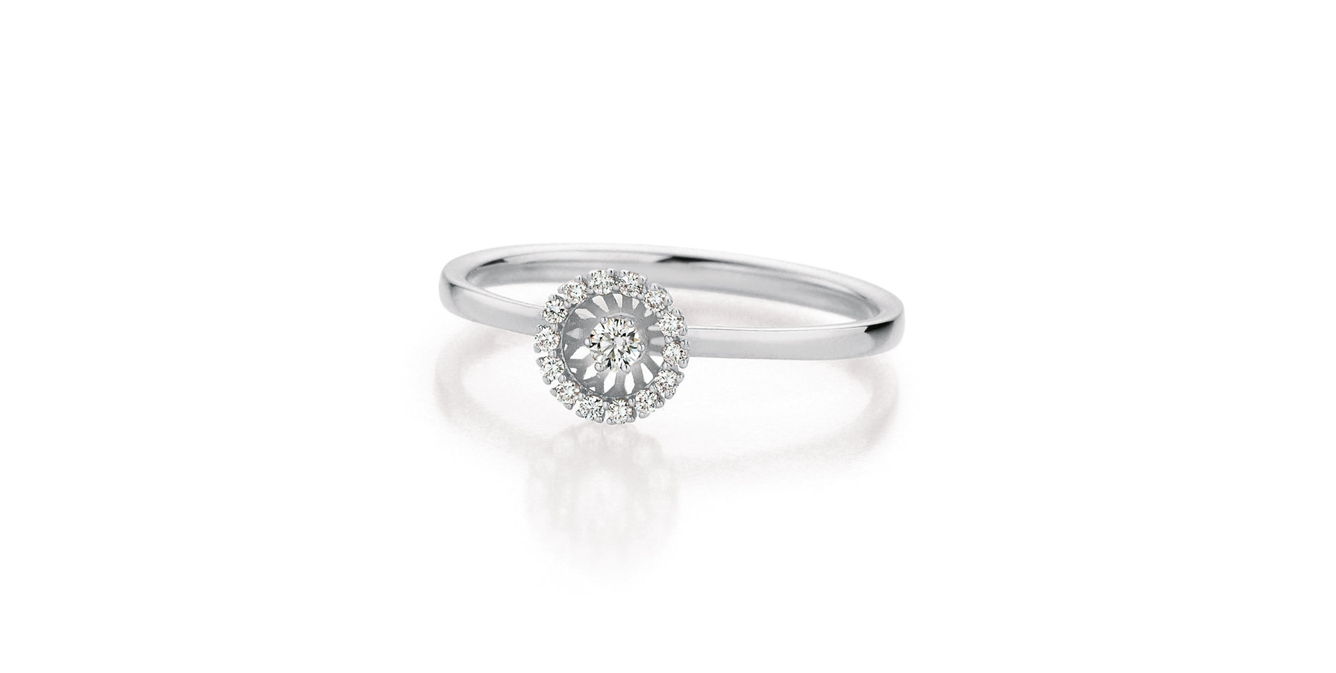 Prsteň s diamantmi Swing Boho