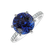 Prsteň 14kt biele zlato s diamantom a tanzanitom Eternal Love2