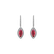 Náušnice s rubínom a diamantmi Red Leafs2