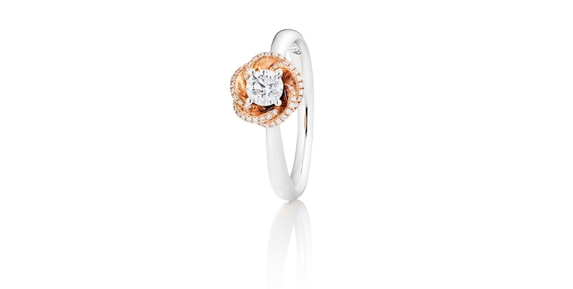 Prsteň s diamantom Rose Dream
