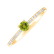 Prsteň s diamantmi a peridotom Gem Simplicity2