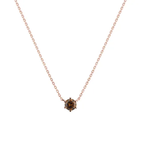 Náhrdelník s oranžovým diamantom Essential Drop