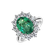Prsteň so smaragdom a diamantmi Sky Goddess2