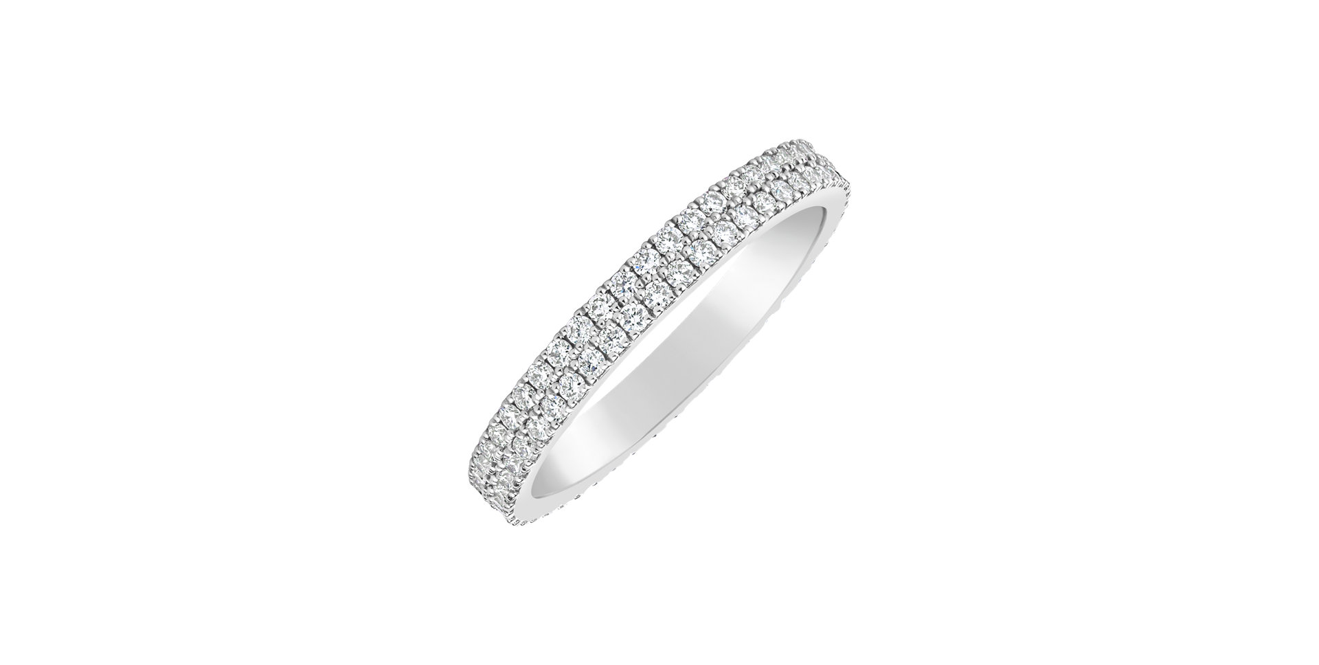 Prsteň s diamantmi Sparkling Line