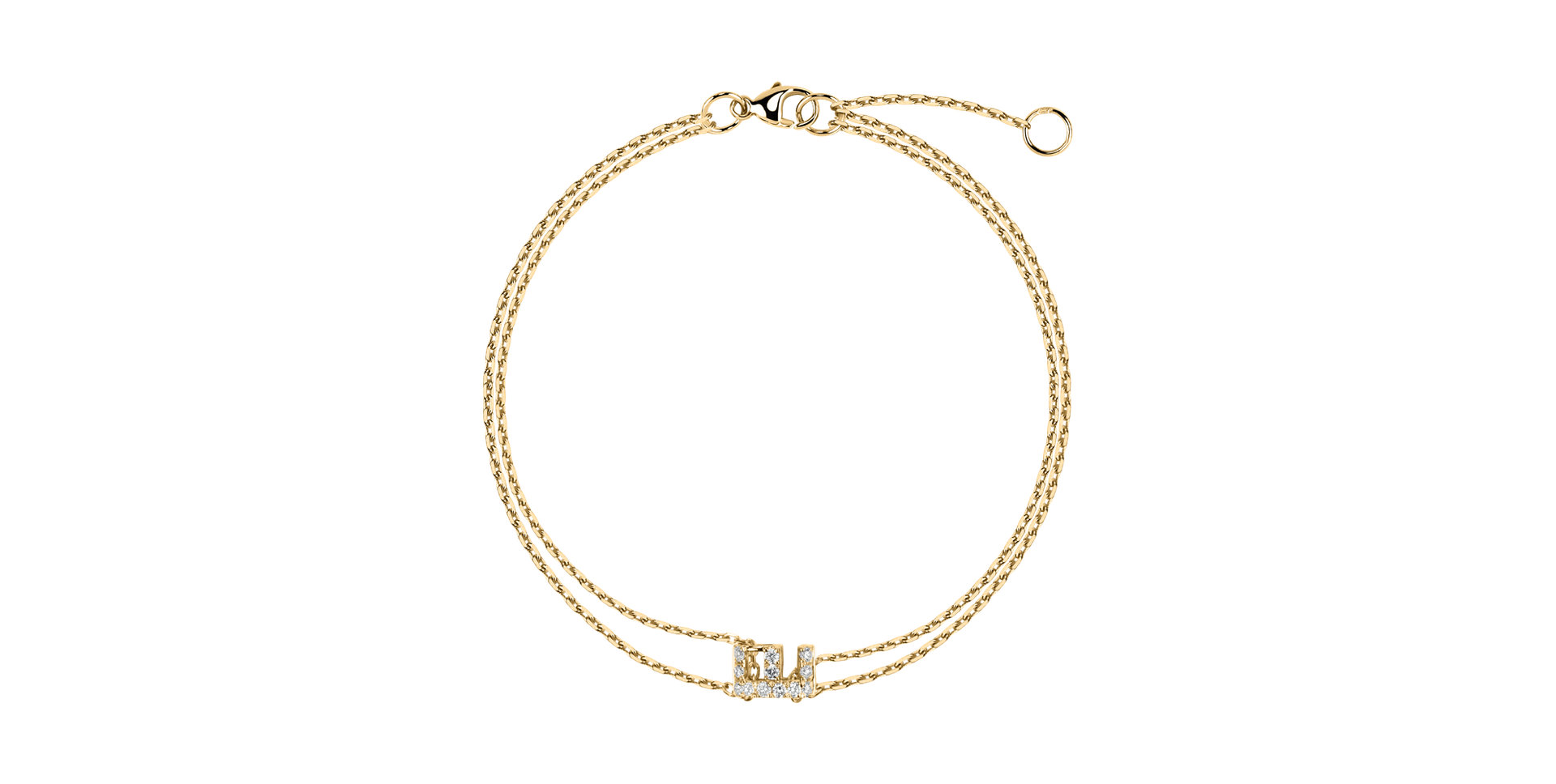 Náramok s diamantmi Magic Letter