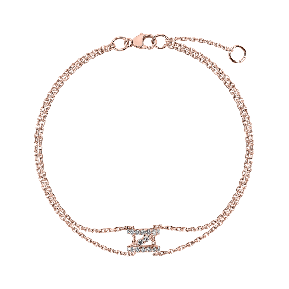 Náramok s diamantmi Magic Letter