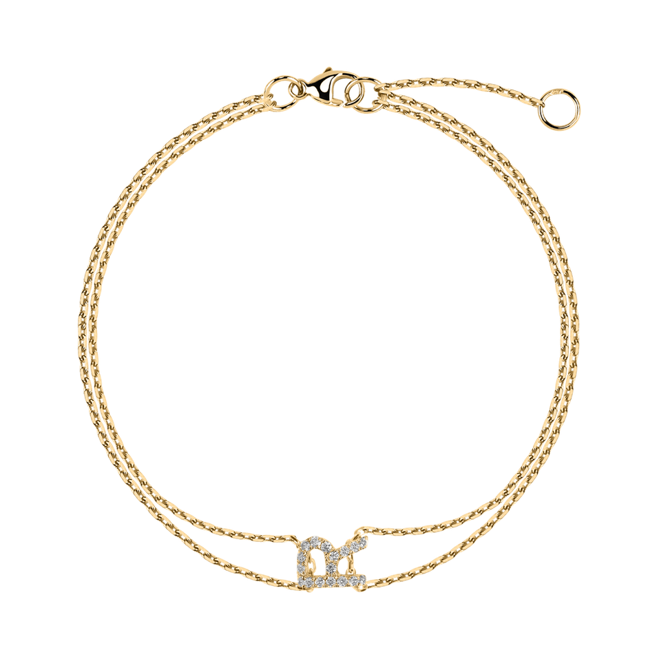 Náramok s diamantmi Magic Letter