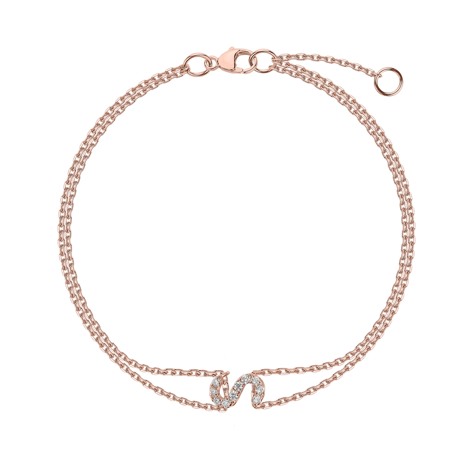 Náramok s diamantmi Magic Letter