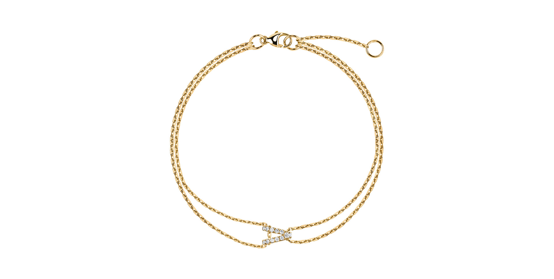 Náramok s diamantmi Magic Letter