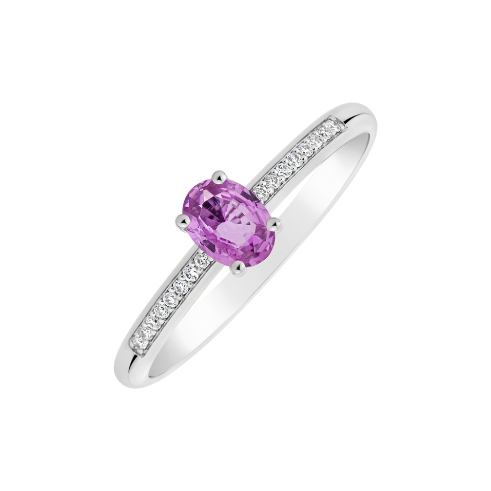 Prsteň s diamantmi a zafírom Color Alchemy