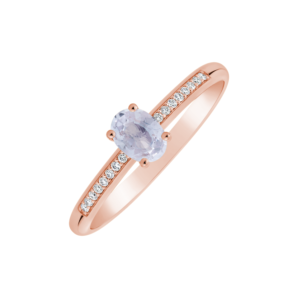 Prsteň s diamantmi a zafírom Color Alchemy