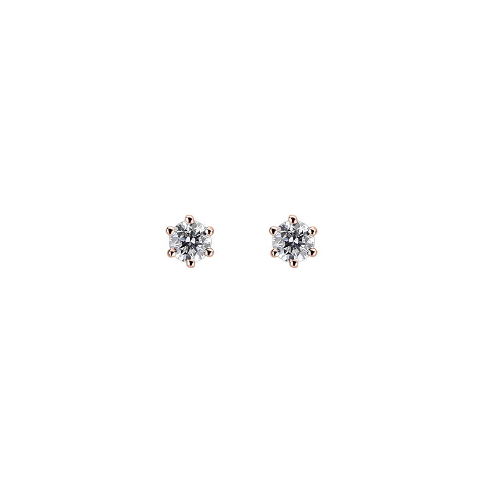 Náušnice s diamantom Essential Sparks
