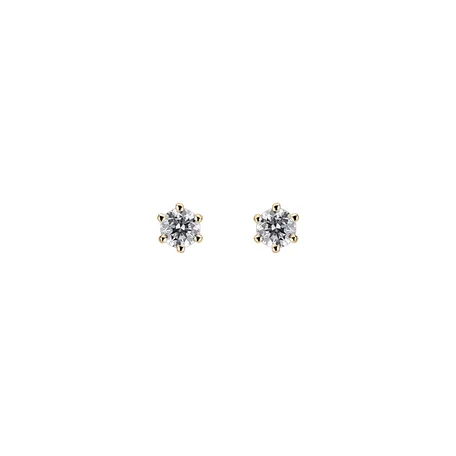 Náušnice s diamantom Essential Sparks