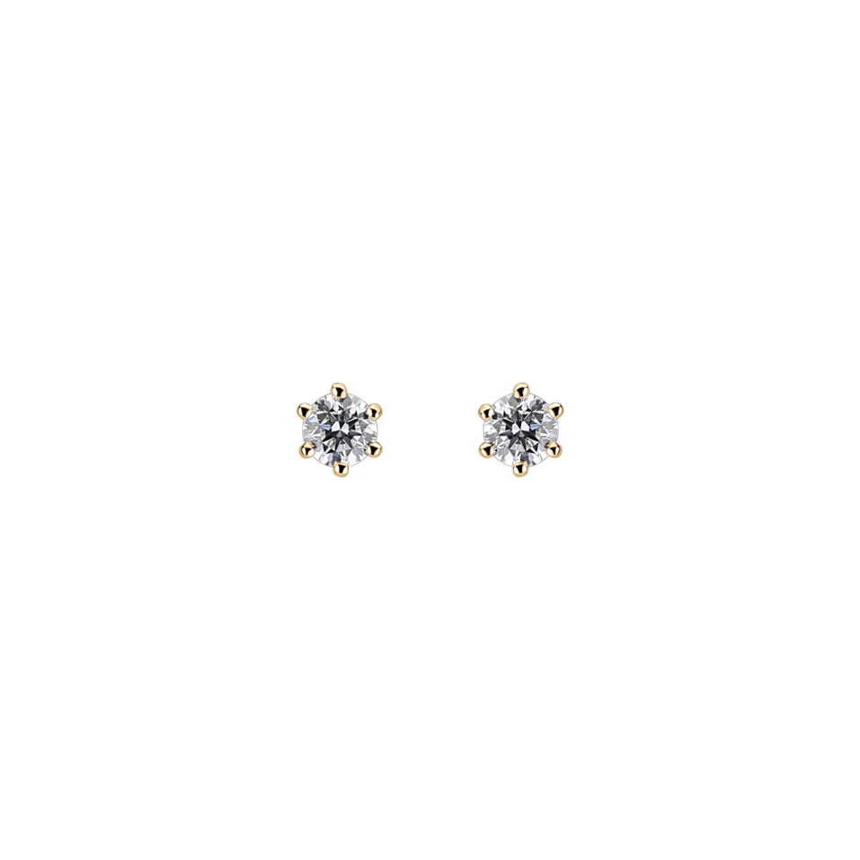 Náušnice s diamantom Essential Sparks