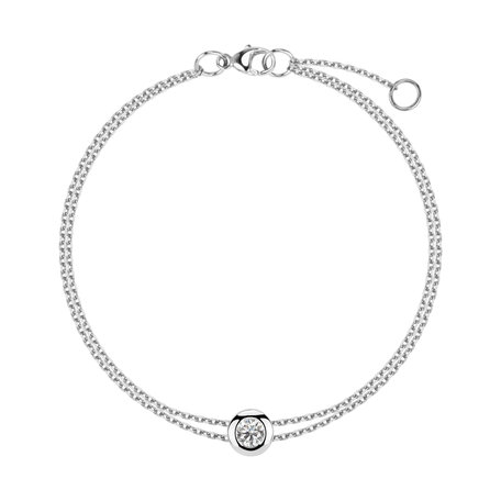 Náramok 14kt biele zlato s diamantmi Cosmic Magic