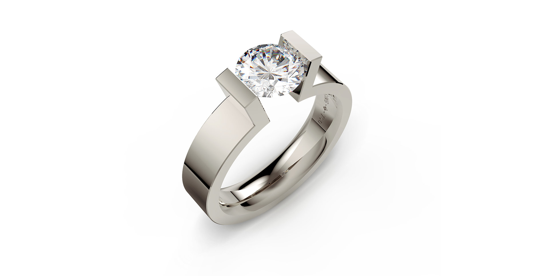 Prsteň s diamantom Spannring HighEnd C