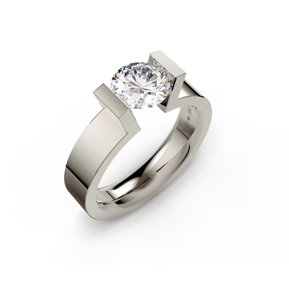 Prsteň s diamantom Spannring HighEnd C