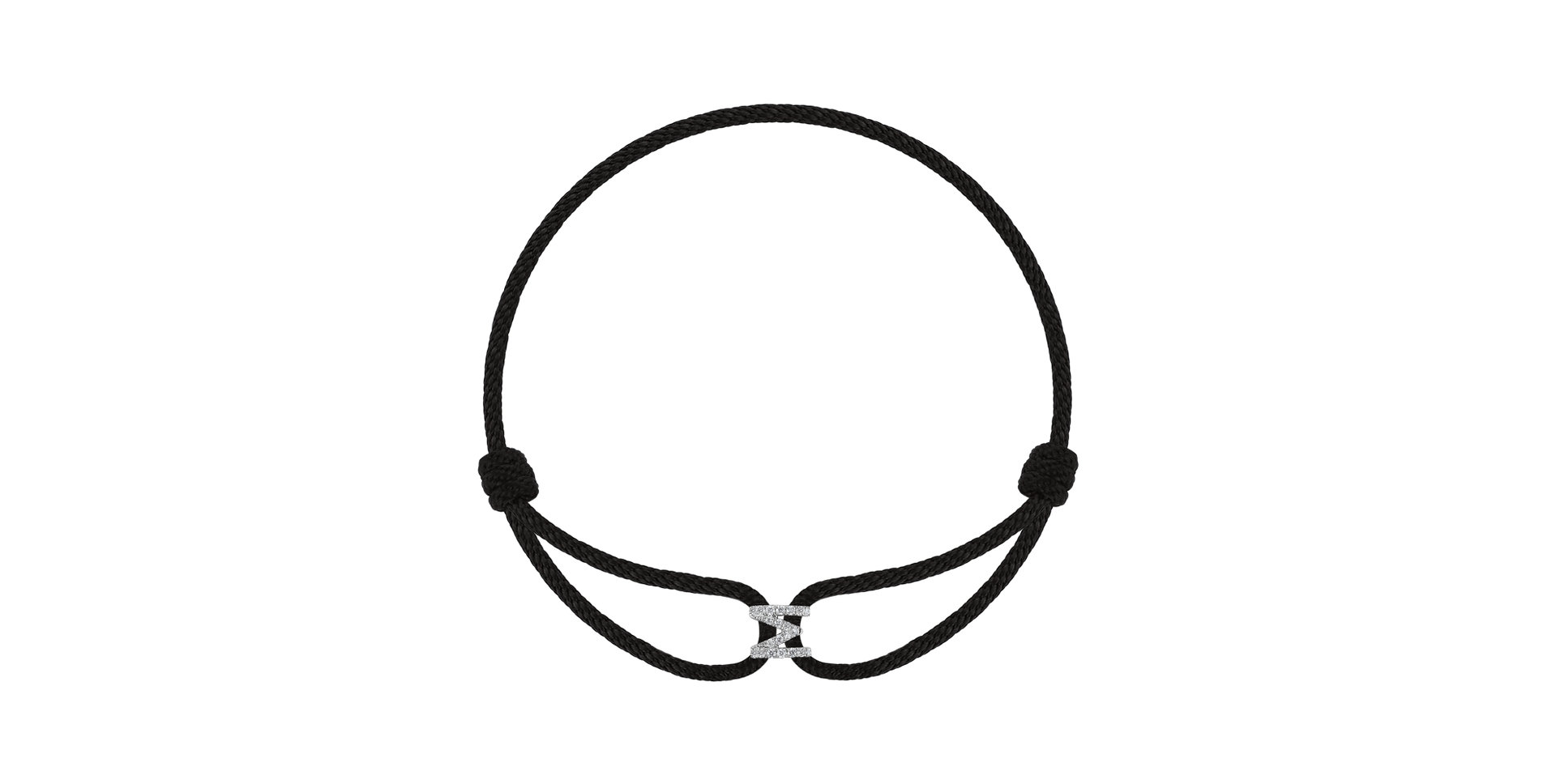 Náramok s diamantmi Alphabet Delight