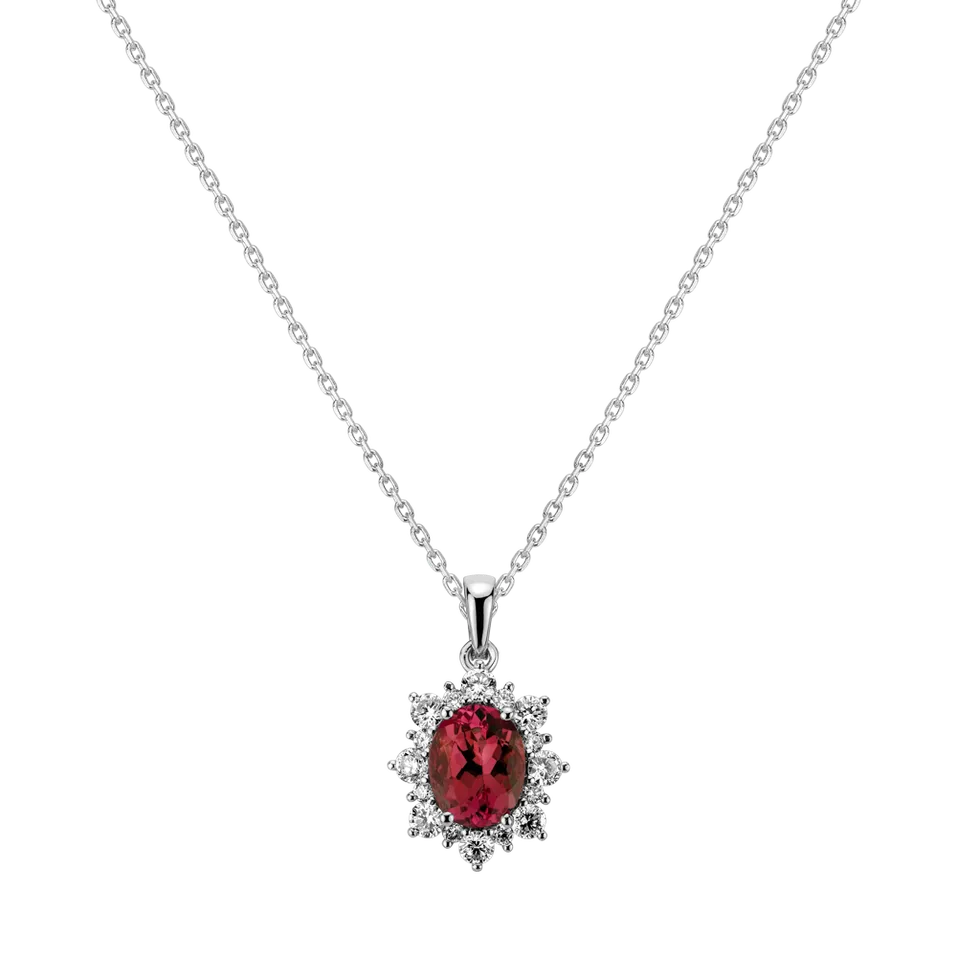 Přívěsok s rubínom a diamantmi Royal Aurora