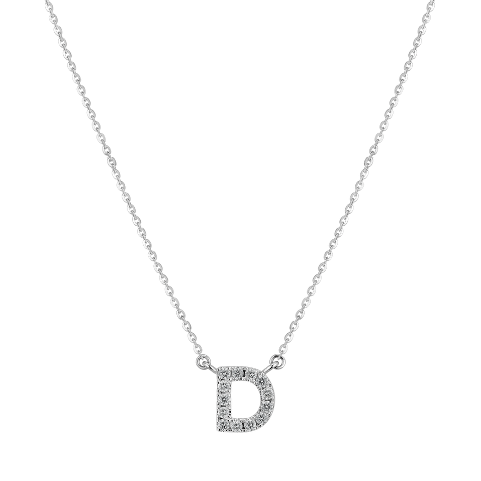 Náhrdelník s diamantmi Shiny Alphabet