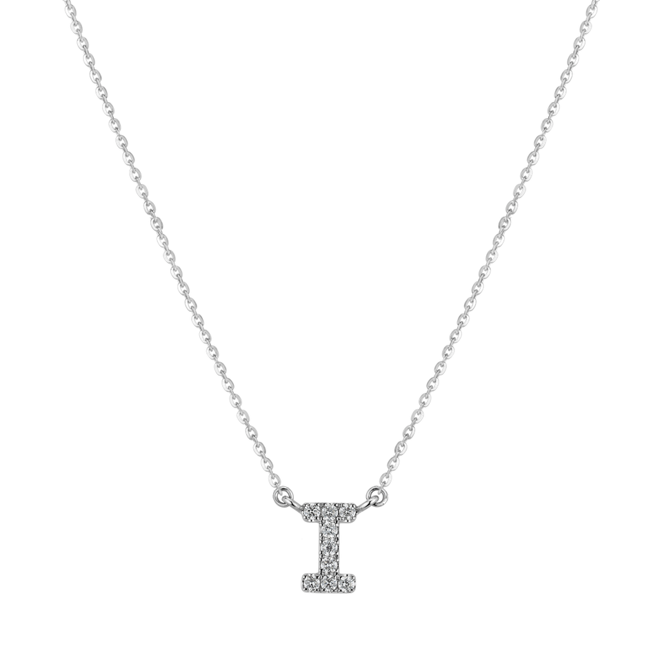 Náhrdelník s diamantmi Shiny Alphabet