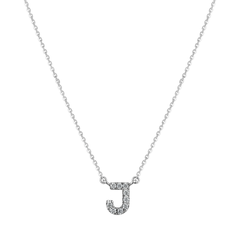 Náhrdelník s diamantmi Shiny Alphabet