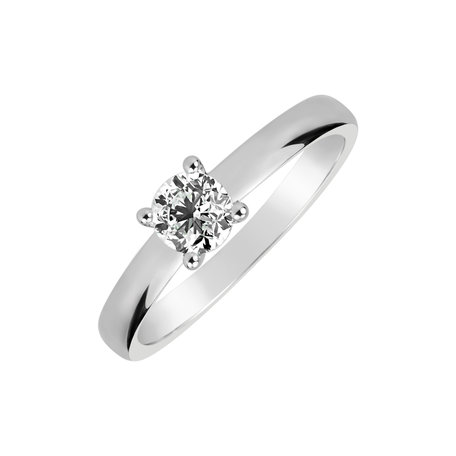 Prsteň 14kt biele zlato s diamantom Spark of Love