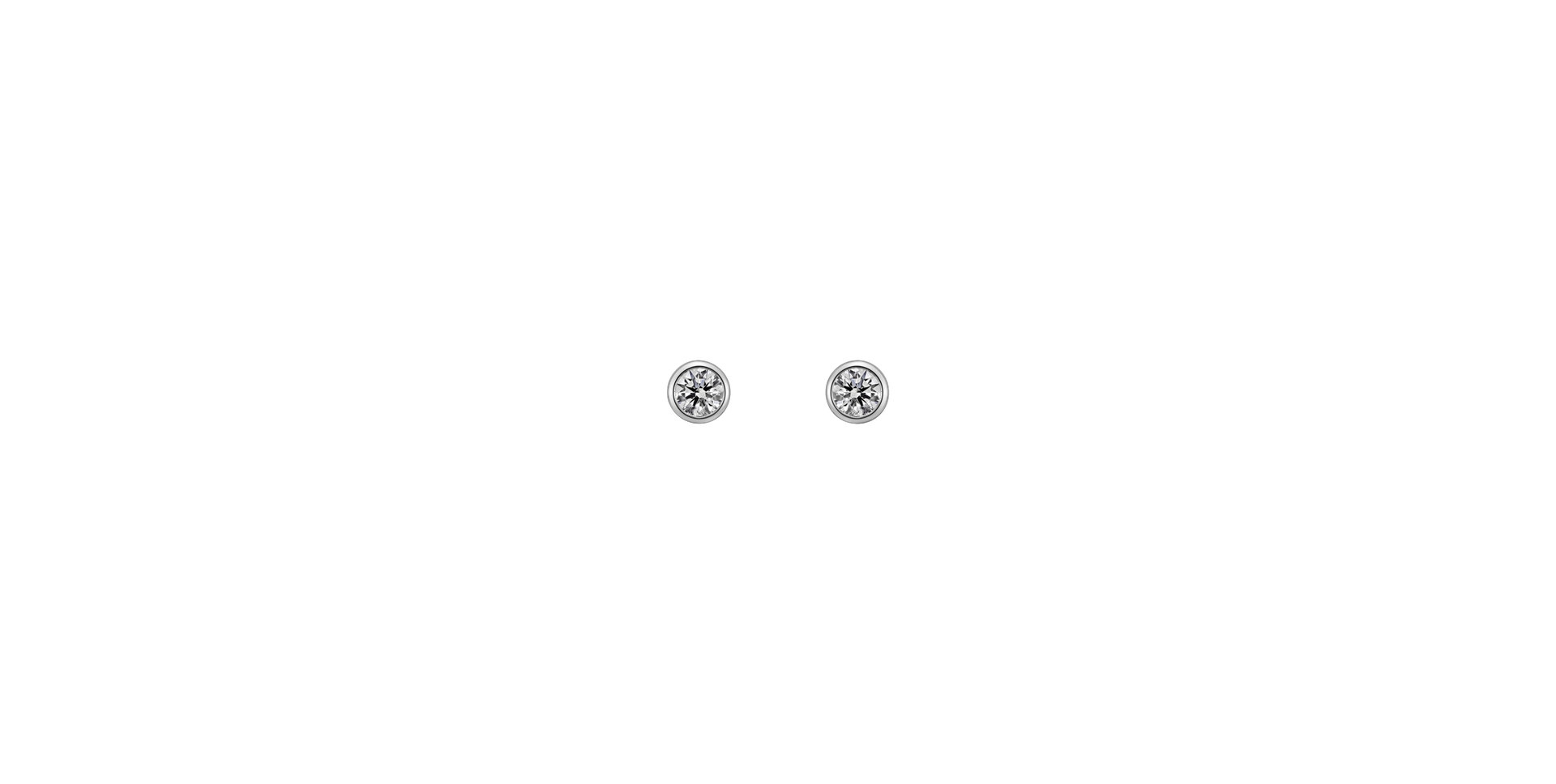 Náušnice s diamantom Shiny Dots