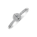Prsteň 14kt biele zlato s diamantmi Sparkling Highness2