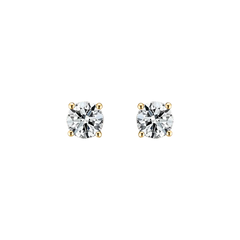 Náušnice s diamantom Essential Shine