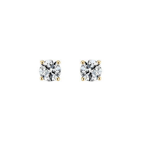 Náušnice s diamantom Essential Shine
