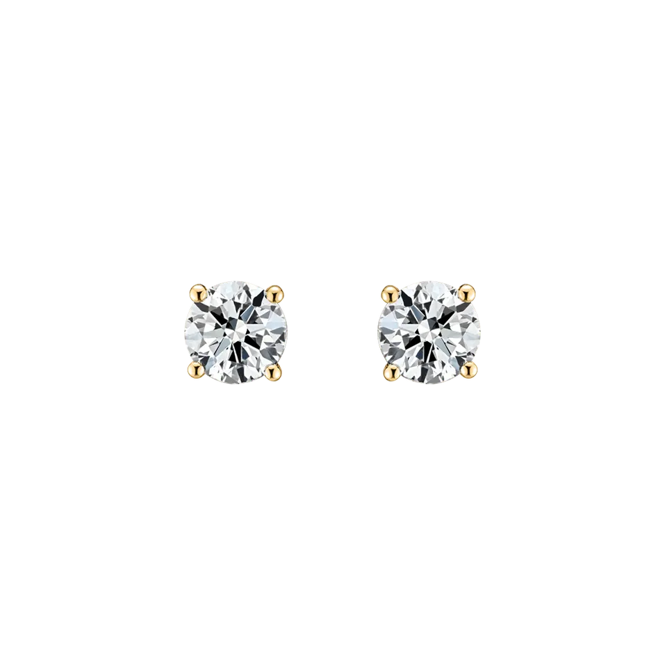 Náušnice s diamantom Essential Shine