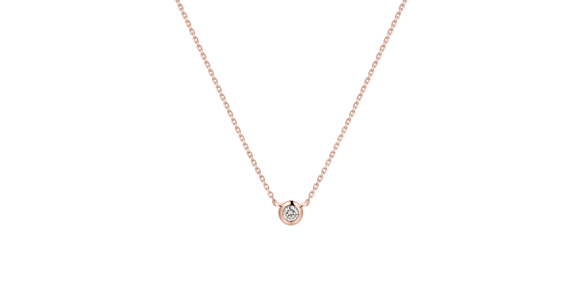 Náhrdelník s diamantom Sparkling Drop