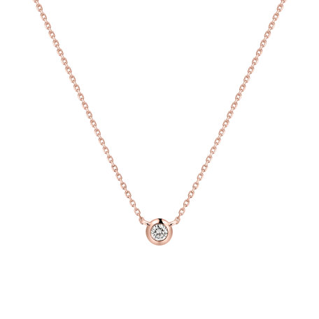 Náhrdelník s diamantom Sparkling Drop