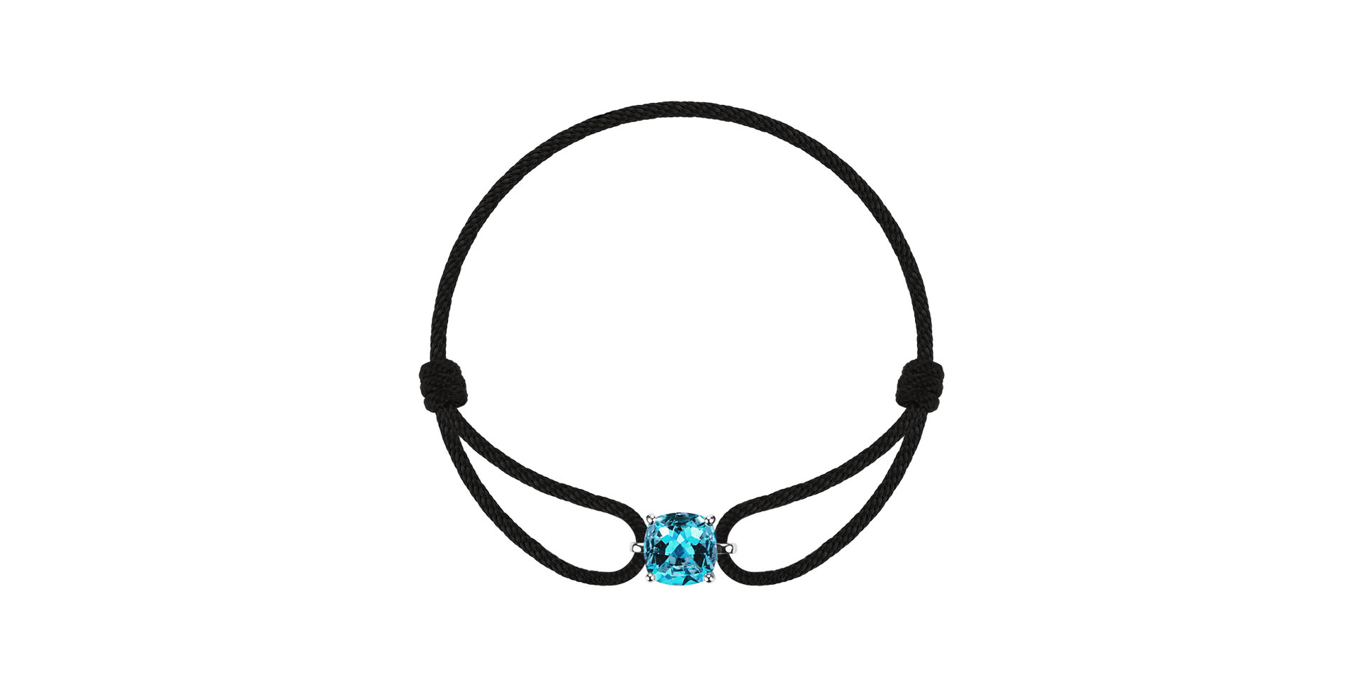 Náramok so šnúrkou a topazom swiss Faith