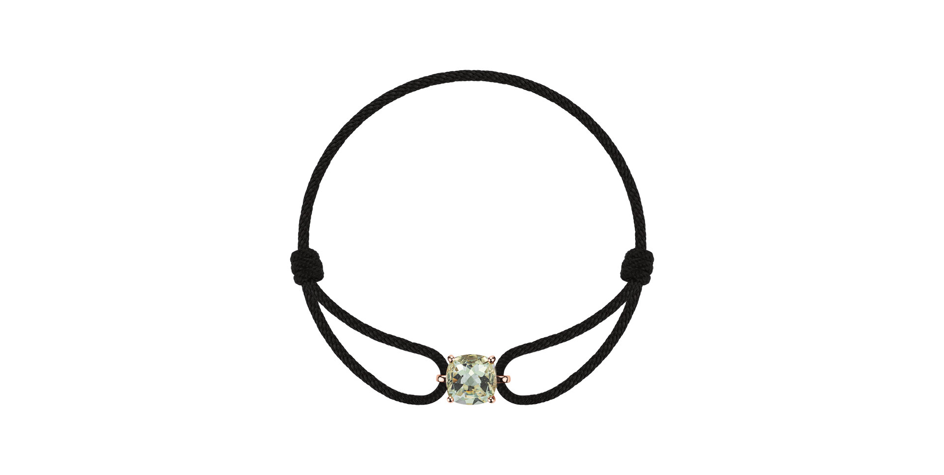 Náramok so šnúrkou a ametystom Faith