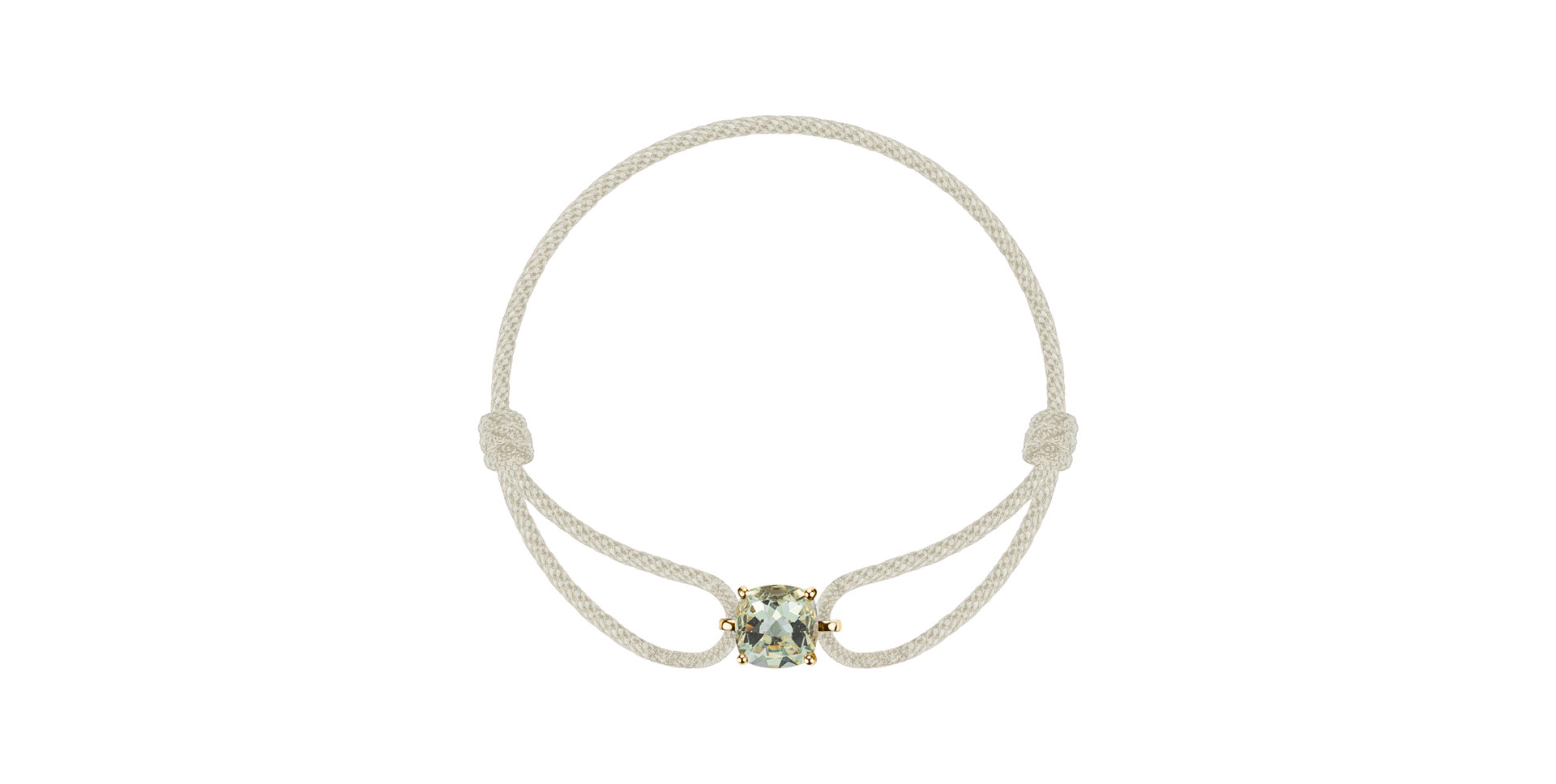 Náramok so šnúrkou a ametystom Faith