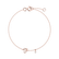 Náramok s diamantom Curly Letter F2