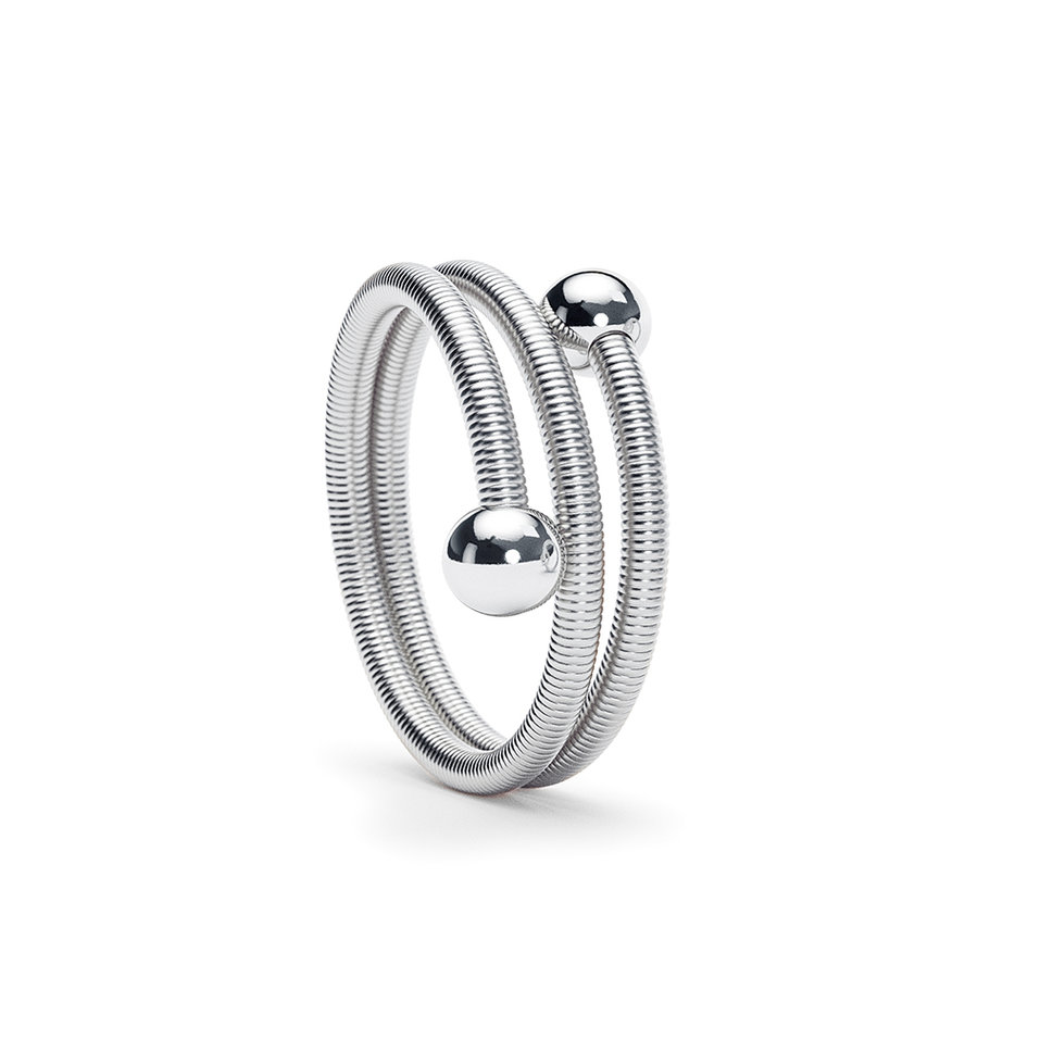 Prsteň platina Colette C Embrace Ring 2 Windings