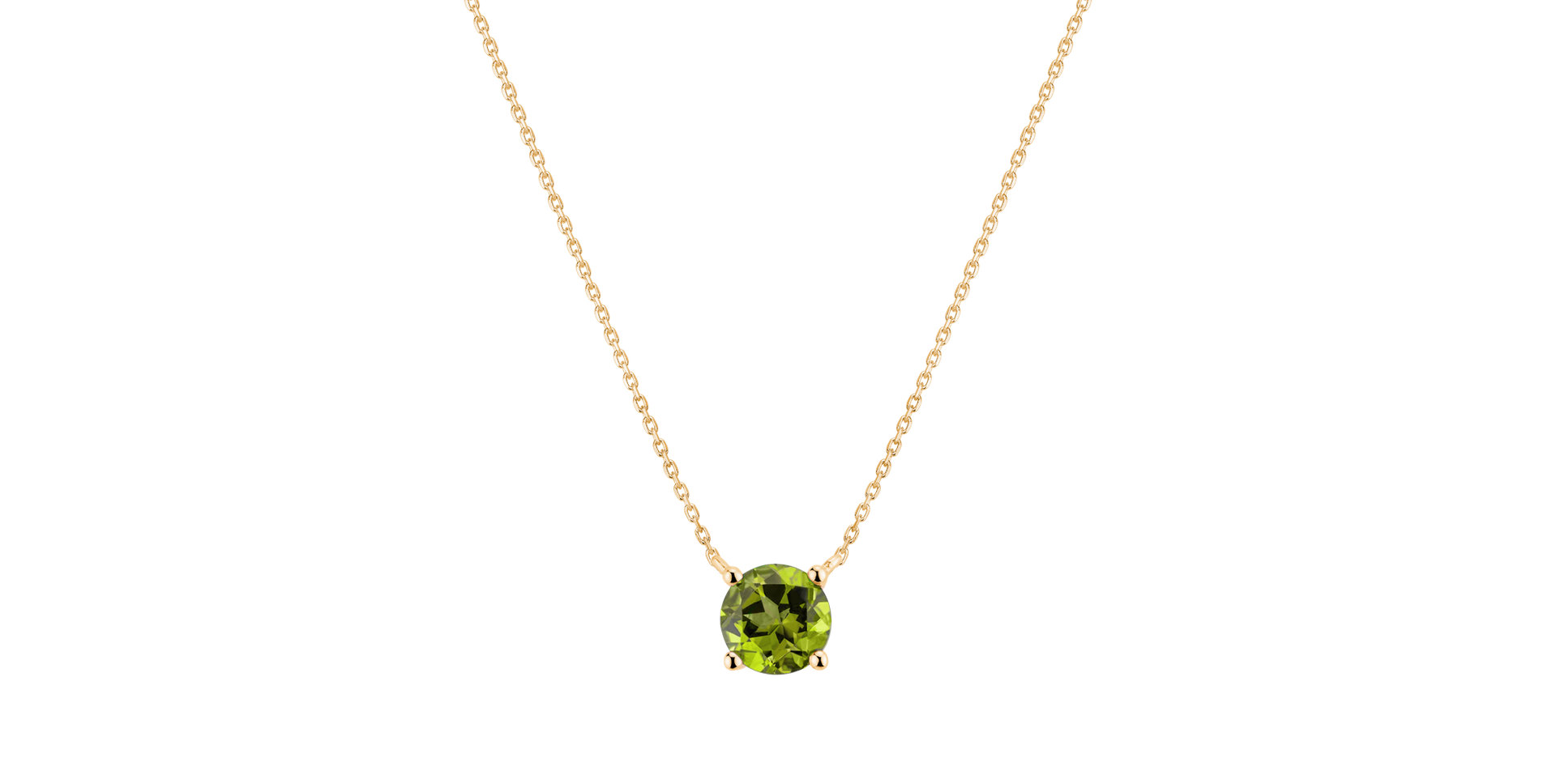 Náhrdelník s peridotom Lucky Glance