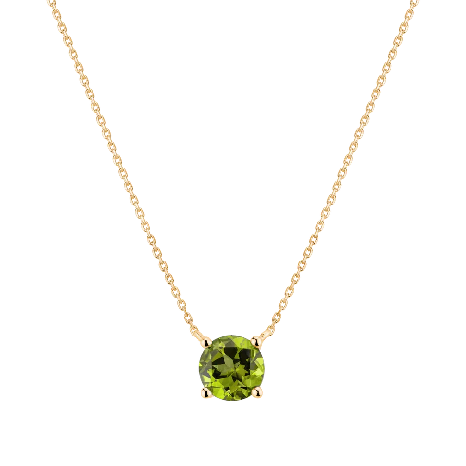 Náhrdelník s peridotom Lucky Glance