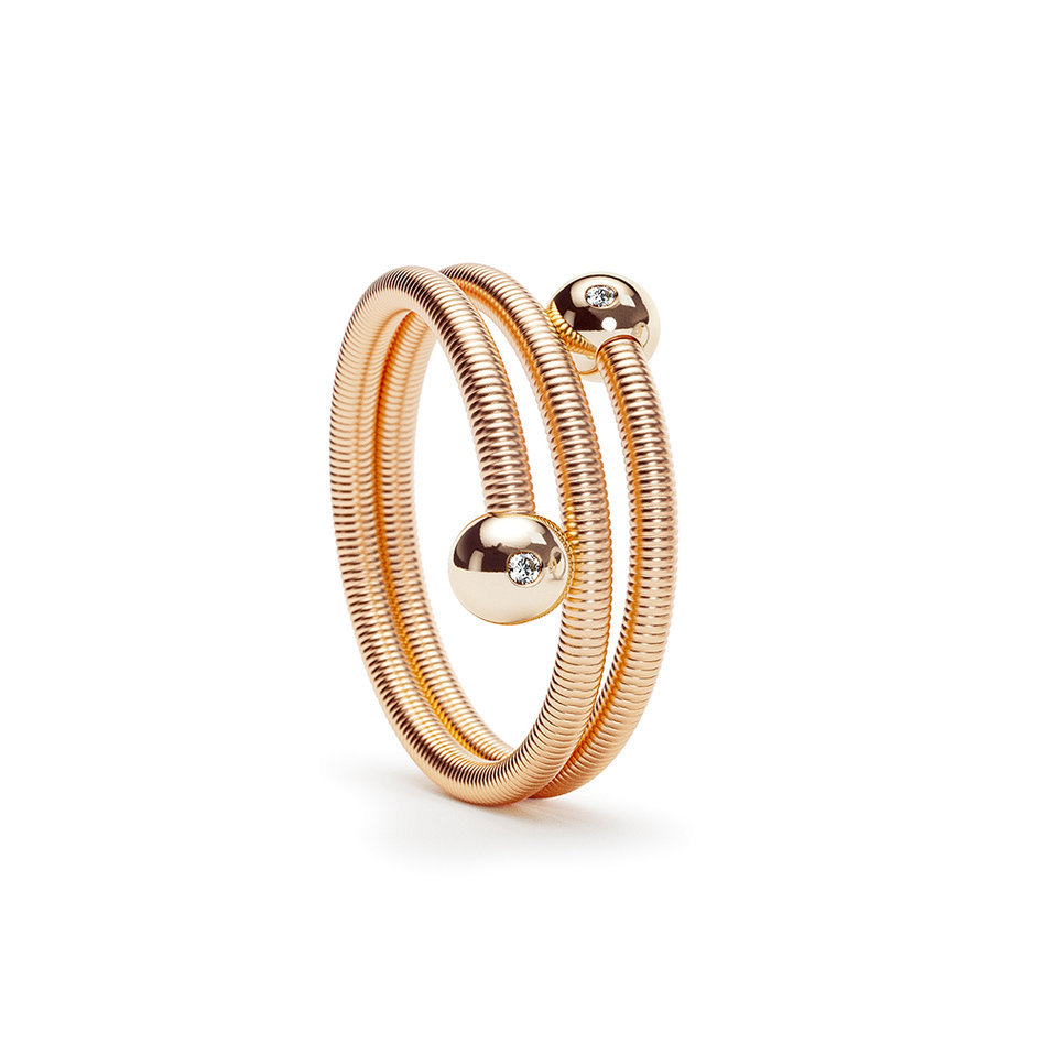 Prsteň s diamantmi Colette C Embrace ring 2 Windings