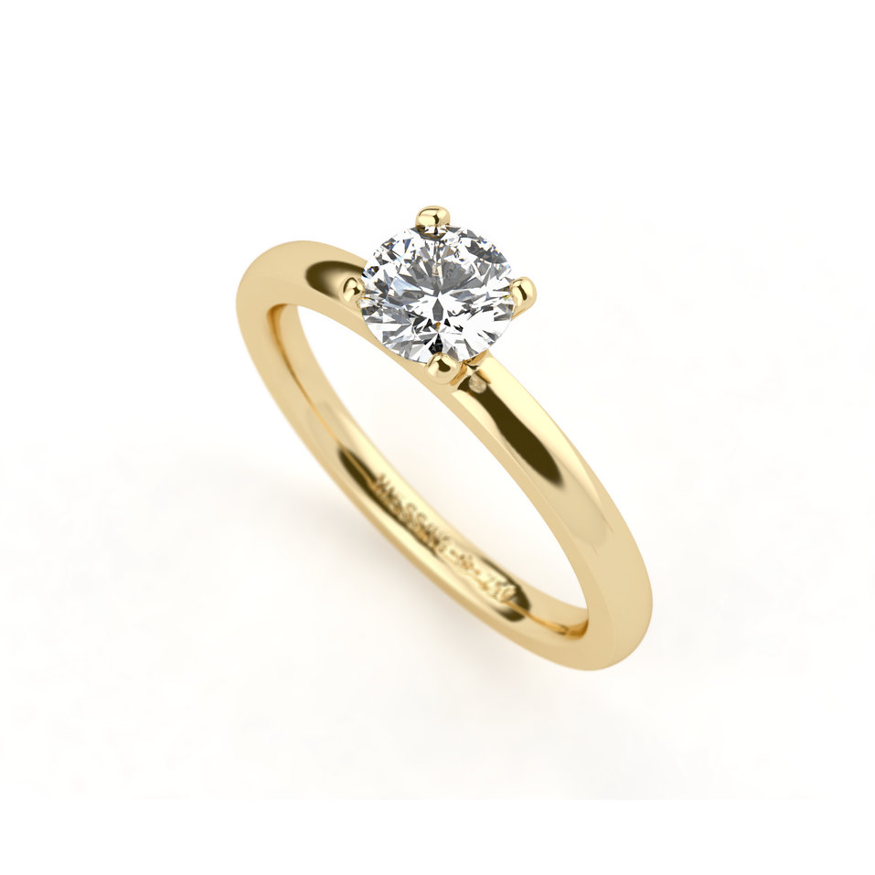 Prsteň s diamantom Amatis 4 prongs