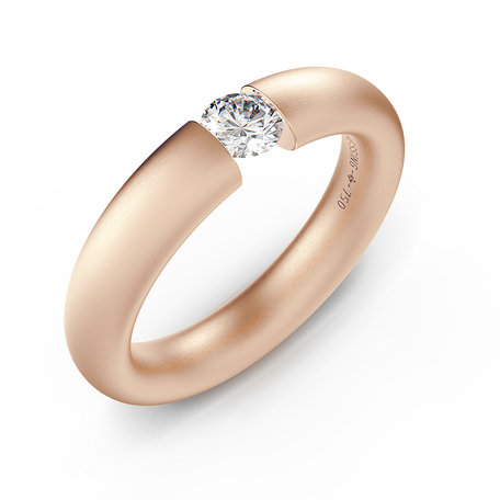 Prsteň s diamantom Spannring Oval