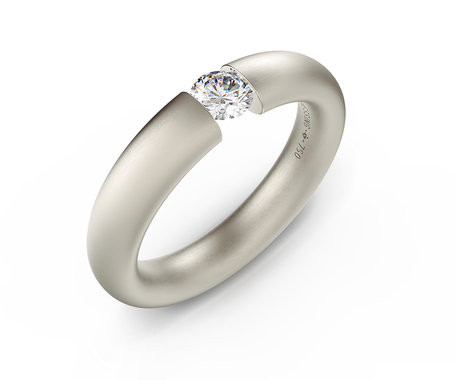 Prsteň s diamantom Spannring Oval