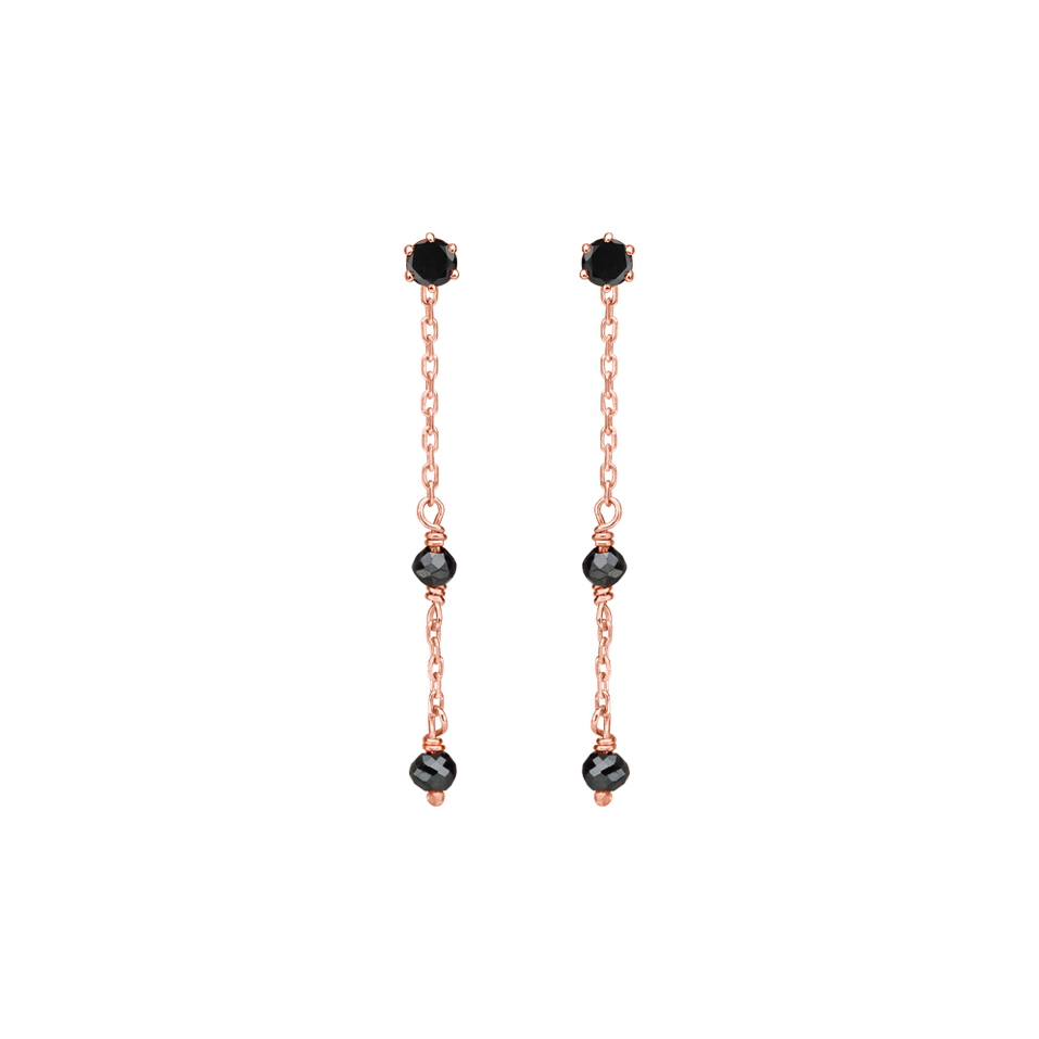 Nášnice s diamantmi Glance of Night